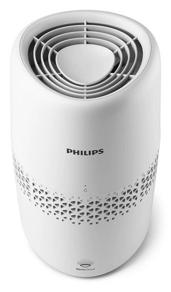 Зволожувач повітря Philips традиційне зволоження, 30м2, 2л, 190мл/г, мех. кер-ння, авт. вимк, білий HU2510/10 фото