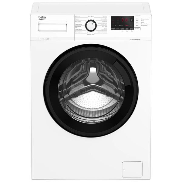 Пральна машина Beko фронтальна, 6кг, 1200, A+++, 45см, дисплей, інвертор, білий WUE6612IXBW фото