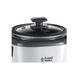 Рисоварка Russell Hobbs, 200Вт, чаша-0.7л, механічне керув., знімна кришка, нерж. сталь, чорно-білий 27020-56 фото 4