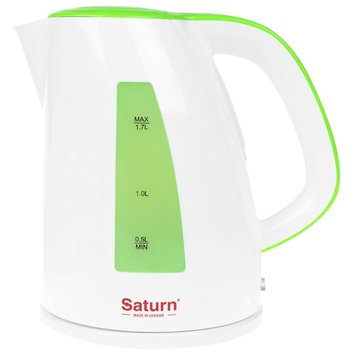 Електрочайник Saturn ST-EK8436U White/Lt.Green ST-EK8436U White/Lt.Green фото