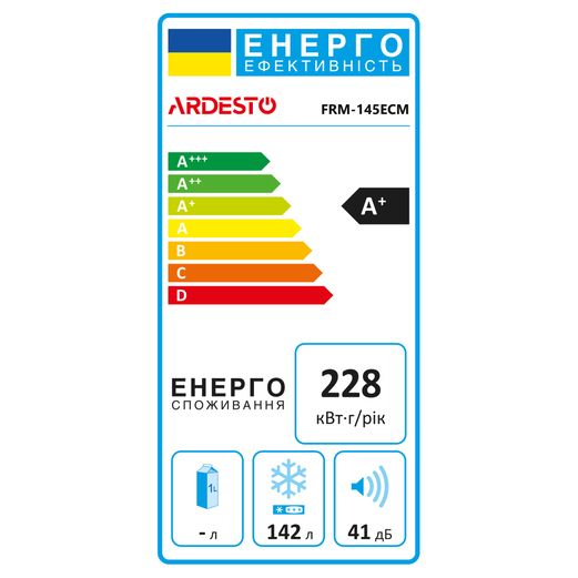 Морозильна скриня ARDESTO, 142л, А+, ST, диспл зовн., режим холодильника, білий FRM-145ECM фото