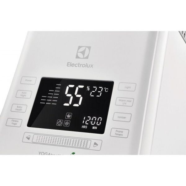 Зволожувач повітря Electrolux YOGAhealthline EHU-3815D 6.3 л, 50 м2, 550 мл/г, ультразвуковий, гігро EHU-3815D фото