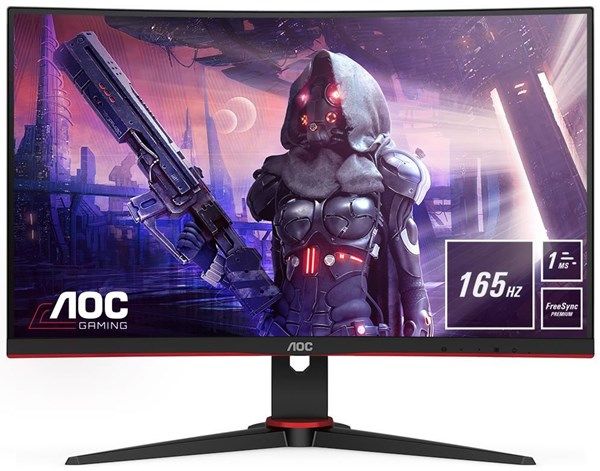 Монiтор TFT AOC 23.6" C24G2AE/BK VA Curved 1ms 165Hz DP HDMI MM C24G2AE/BK фото