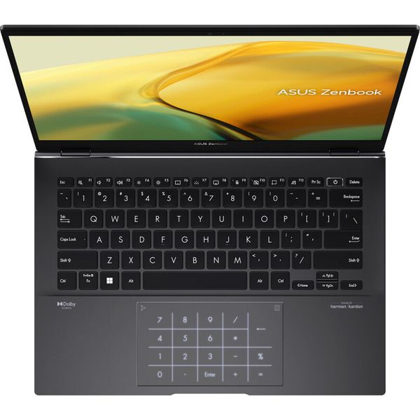 Ноутбук ASUS Zenbook 14 UM3402YA-KP751 14" WQXGA IPS, AMD R5-7430U, 16GB, F1TB, UMA, NoOS, Чорний 90NB0W95-M01C20 фото