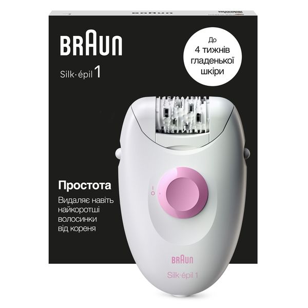 Епілятор BRAUN Електр епiлятор Silk-еpil 1 SE 1-010 80743151 фото