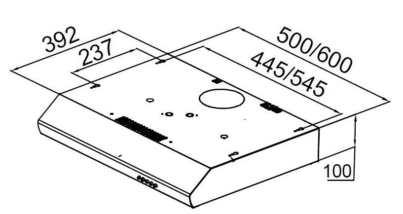 Витяжка PYRAMIDA UX 50 BR 4260349578615 фото