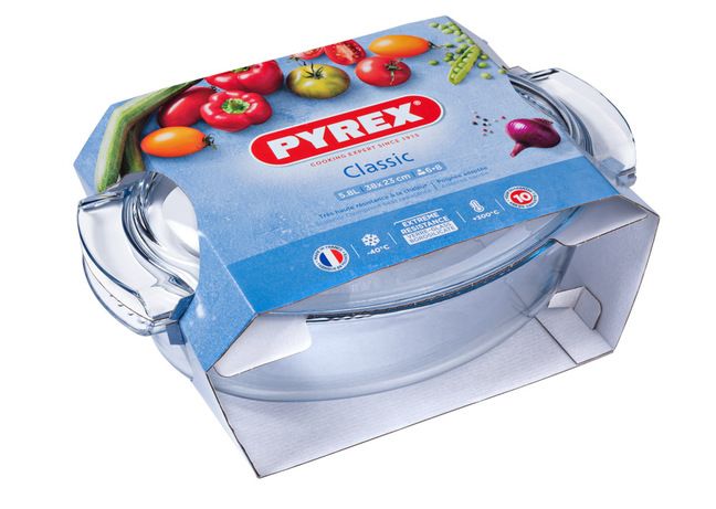 Каструля с/к PYREX Classic каструля скл. овал 4,4л+1,4л упак (460A000/7643) 460A000/7643 фото