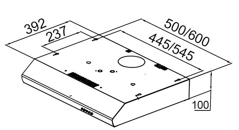 Витяжка PYRAMIDA UX 60 IV 4260349578677 фото