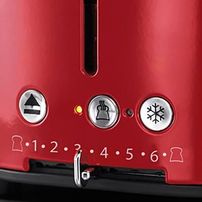 Тостер Russell Hobbs Retro 1100Вт, метал, червоно-сріблястий 21680-56 фото